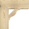 Ekena Millwork Funston Block Rough Sawn Bracket w/ Offset Brace, Douglas Fir, 8"W x 20"D x 20"H BKT0806X20X20FST05RDF - alternate 2
